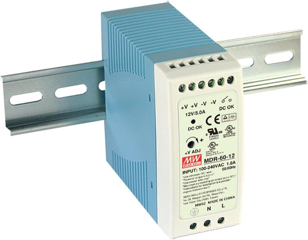 Mean Well Original MDR-60-48 Single Output Industrial DIN Rail Power Supply 48V 1.25A 60W